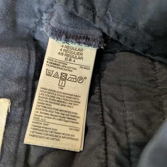 GAP Dark Blue Corduroy Trousers - Picture 4 of 4